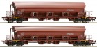 67271 Roco Set of 2 sliding roof hopper cars